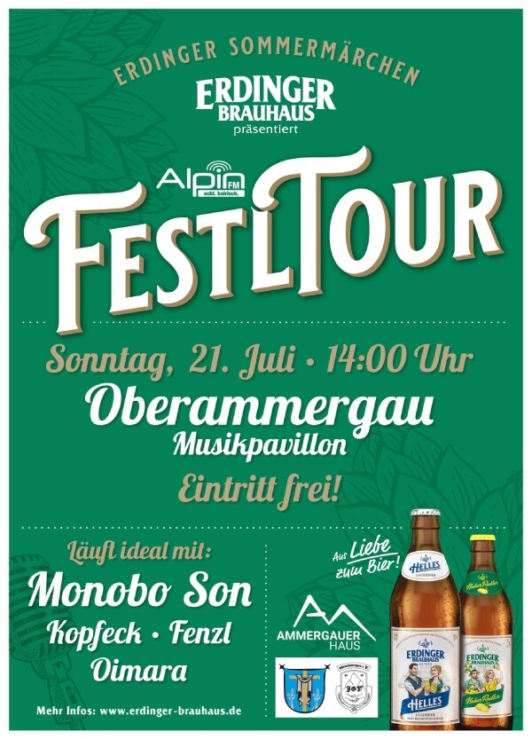 Alpin FM Festl Tour mit ERDINGER Brauhaus