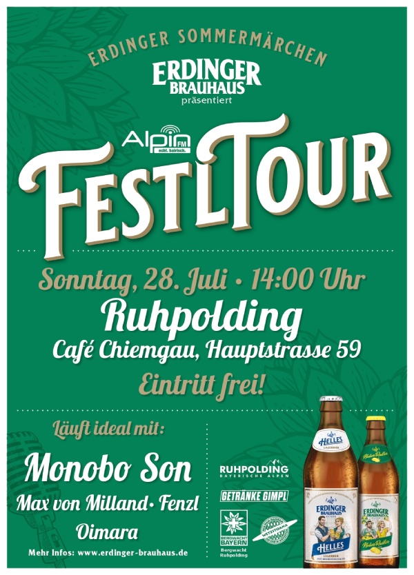 Alpin FM Festl Tour mit ERDINGER Brauhaus